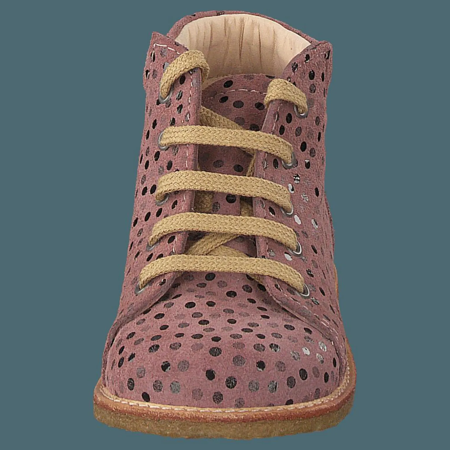 Starter Boot With Laces Rose Dot