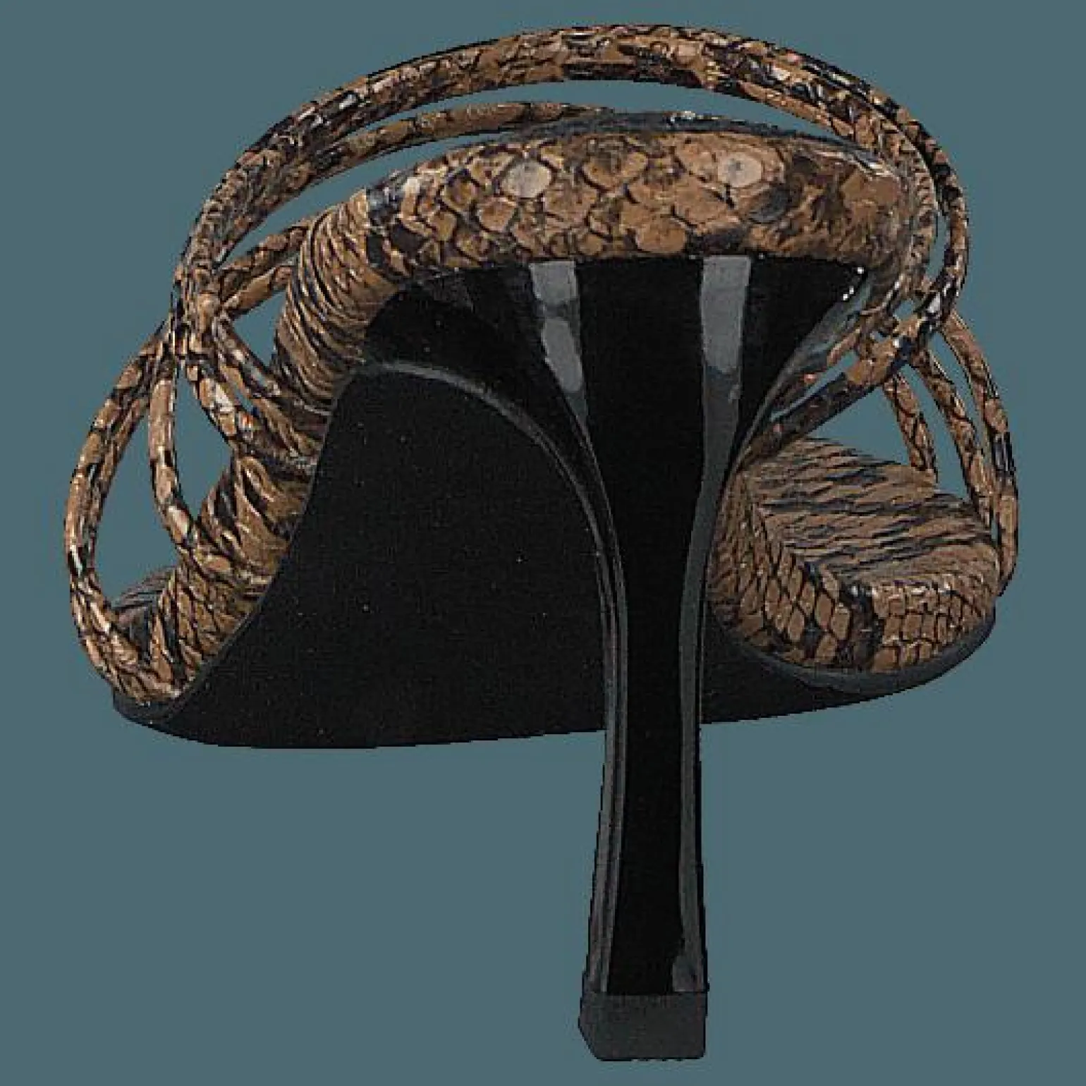 Strappy Pointy Sandals Snake