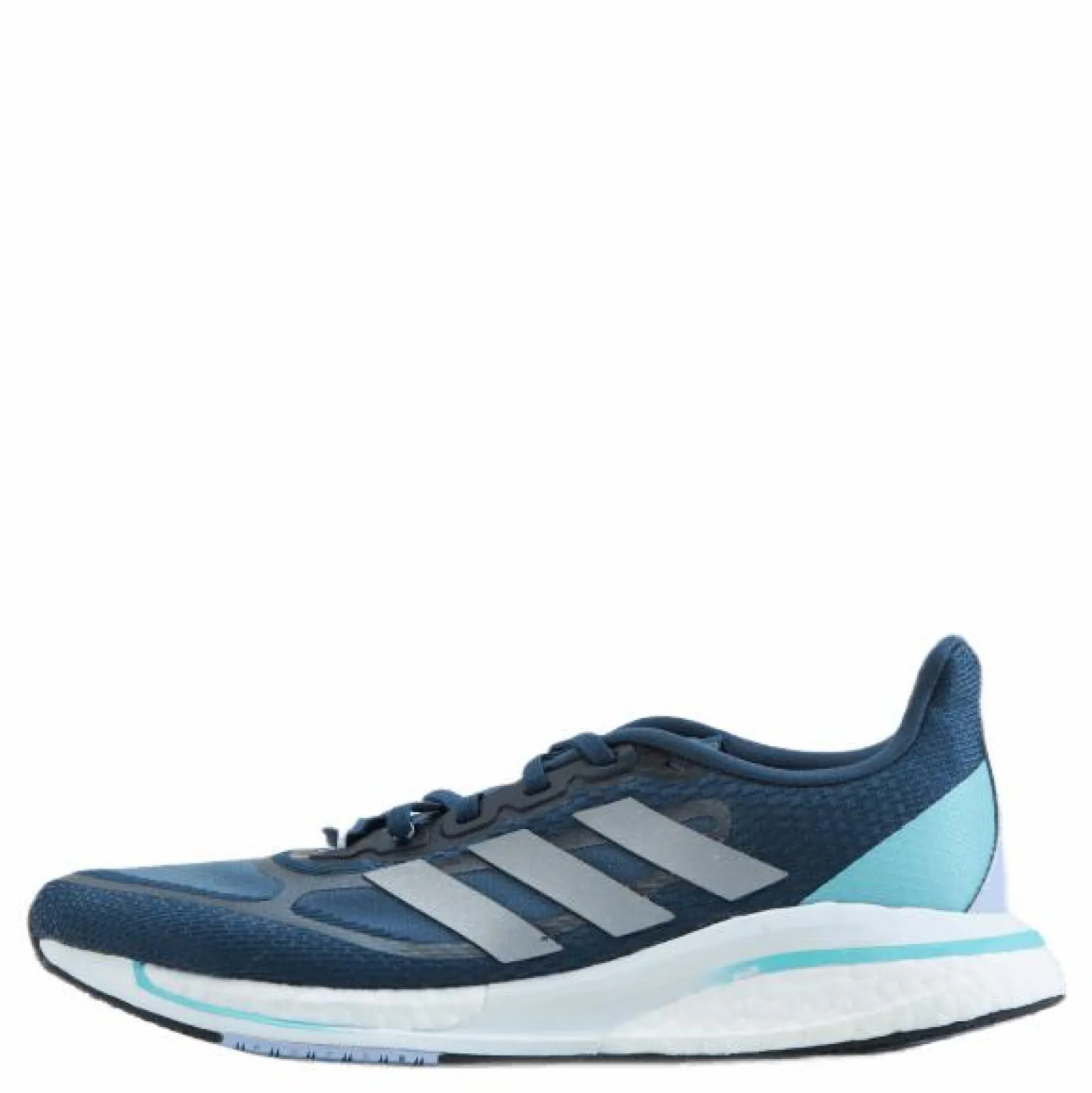 Supernova+ Shoes Crew Navy / Silver Metallic / Pulse Aqua