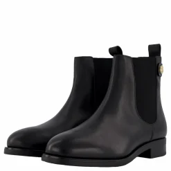 Th Stud Leather Low Chelsea Black