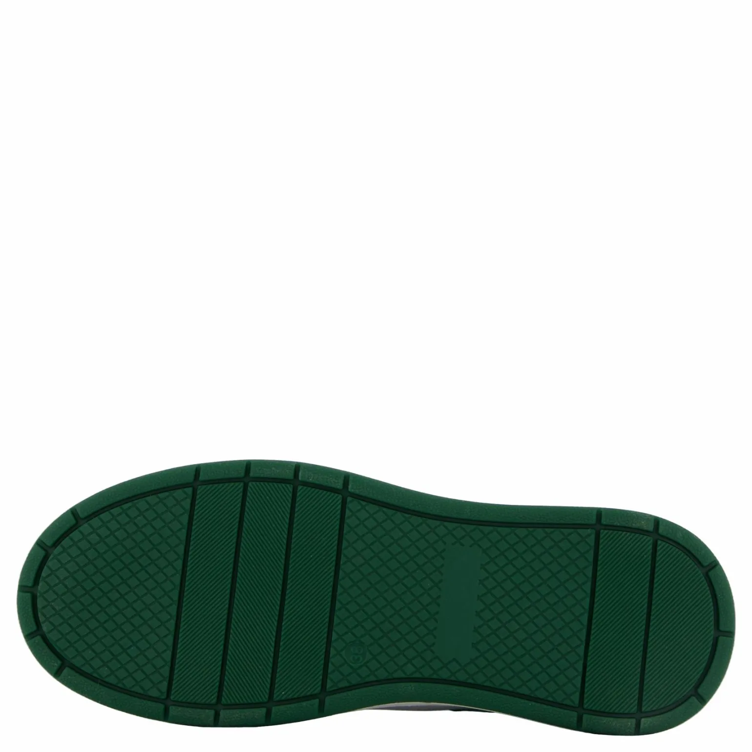 The Ella White Leather/green