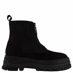 Tjw Zip Up Flatform Nubuck Bo Black