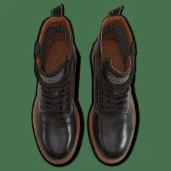 Tumbled Leather Boot Black