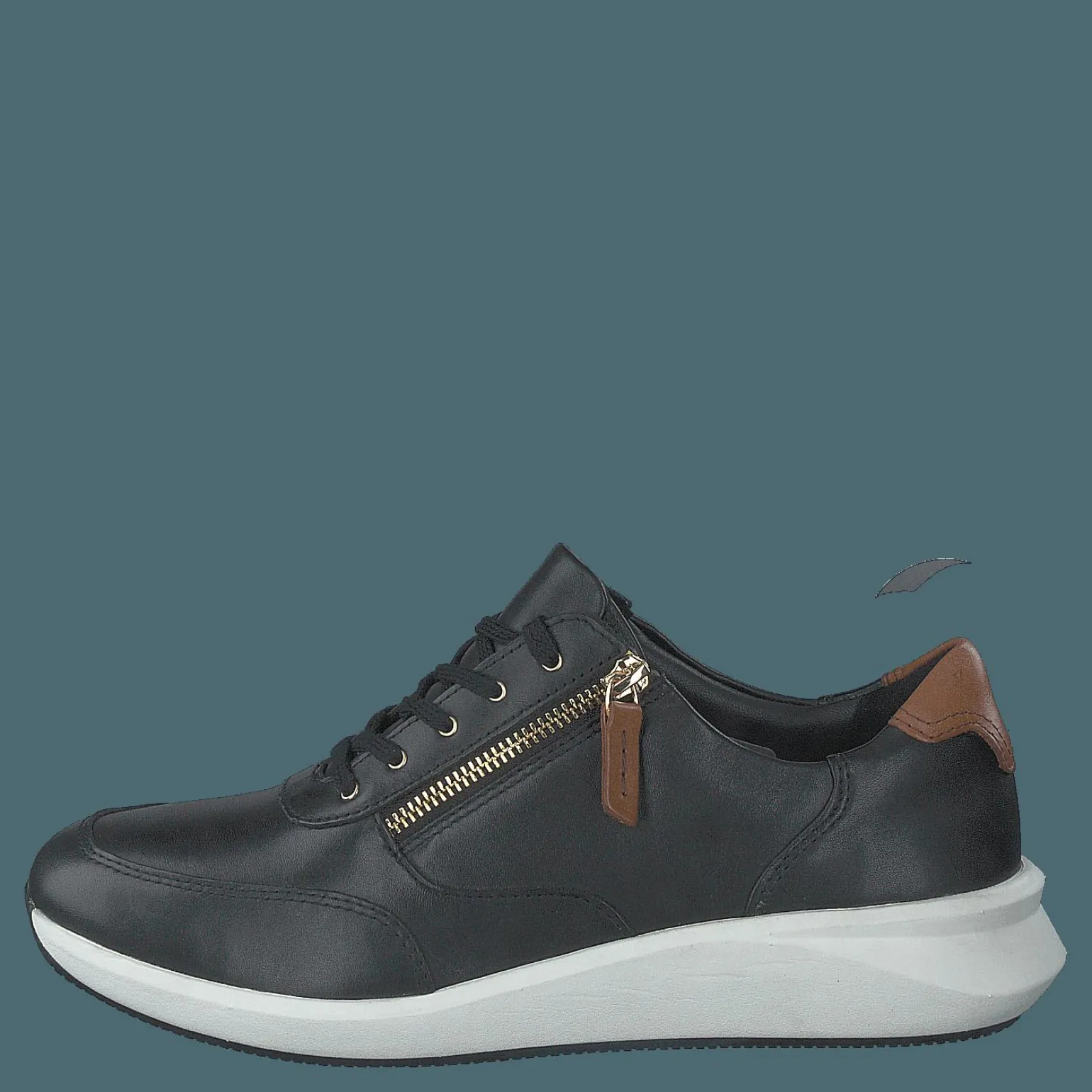 Un Rio Zip Black Leather