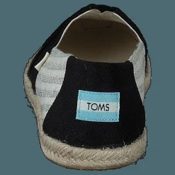 University Stripe Organic Cott Black