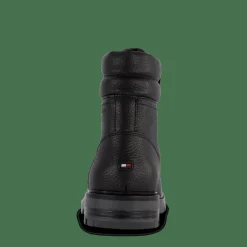 Varm Padded Hilfiger Lth Boot Black