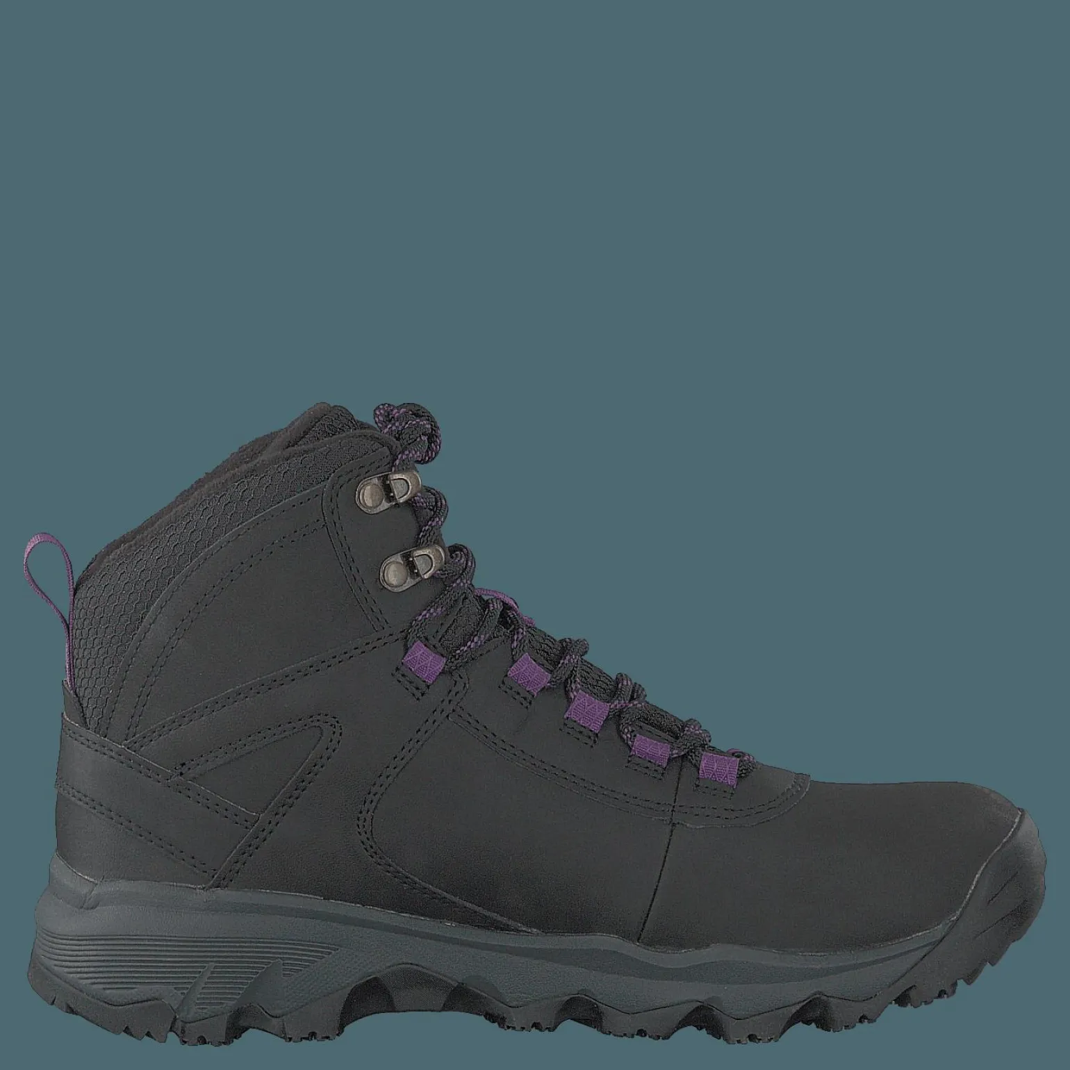 Vego Mid Leather North Wp Ice+ Black/gloxinia