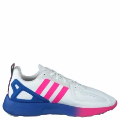 Zx 2k Flux W Crystal White/shock Pink/blue